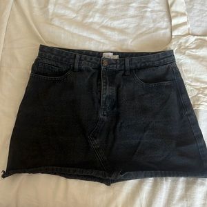 Black Jean skirt